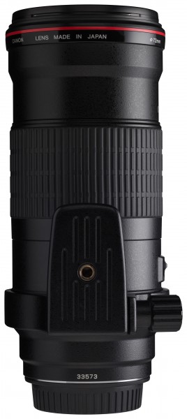 Canon EF 180mm f3.5L Macro USM back horizontal with tripod ring