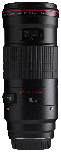 Canon EF 180mm f3.5L Macro USM front horizontal