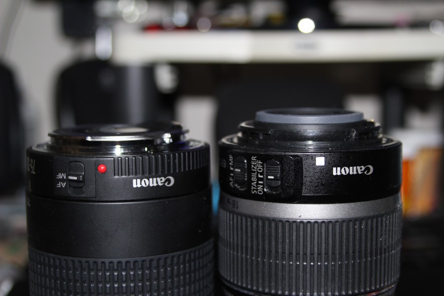 Canon EF and EF-S lens comparison