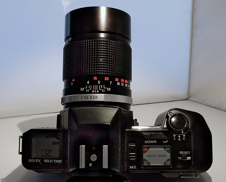 Chinon CP-7m Multiprogram - Draufsicht
