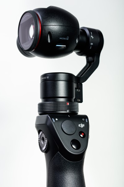 DJI OSMO camera facing to left