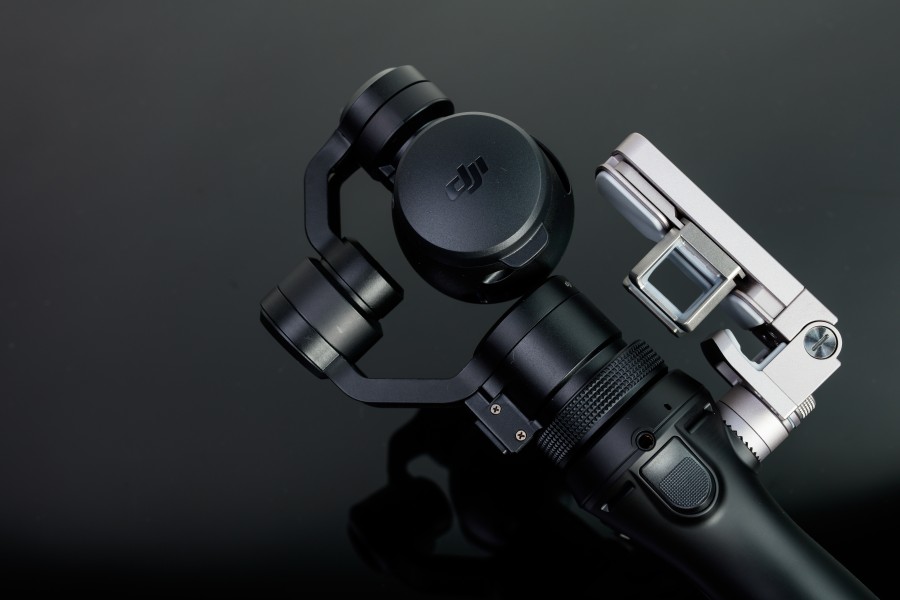 DJI OSMO handle facing front