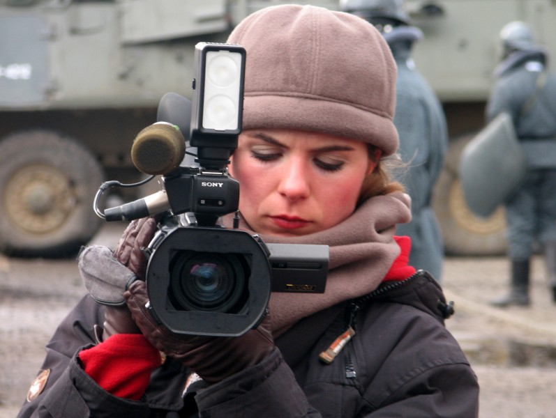 Filmmaking of 'Black Thursday' on crossway of ulica Świętojańska and Aleja Józefa Piłsudskiego in Gdynia - 067