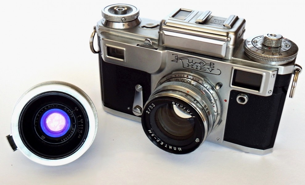 Kiev 4 with Jupiter 12 Lens