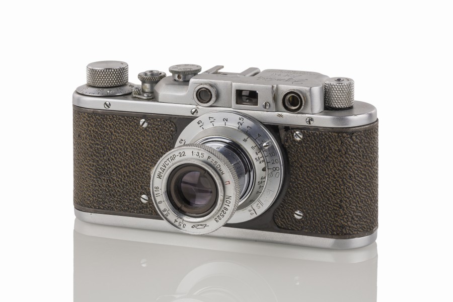 KRA 369 Zorki Krasnogorsk Zorki I 5500025 Leica II Kopie Lens open front view-9079 hf19