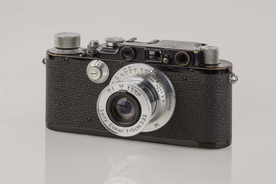 LEI0221 199 Leica III schwarz - Umbau von Leica I Sn. 25629 1930-M39 front view-5867 hf-Bearbeitet