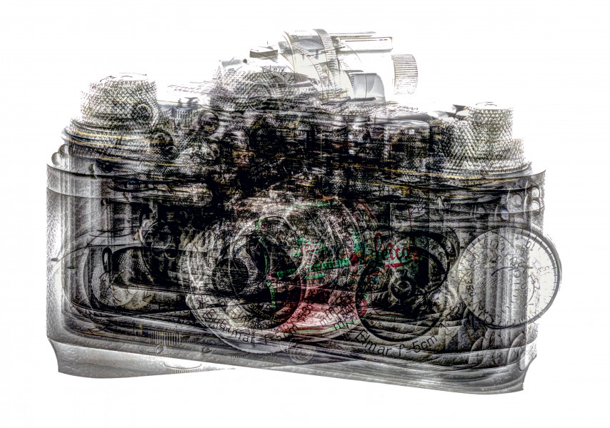 Leica historisch - Summe von 1200 Bildern-weißer Hintergrund