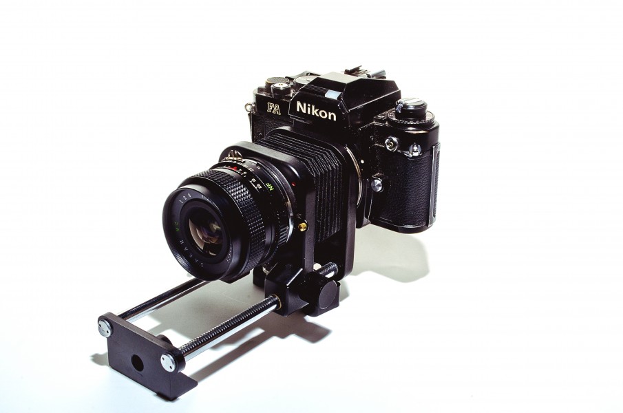 Macro Bellows setup with Nikon FA camera