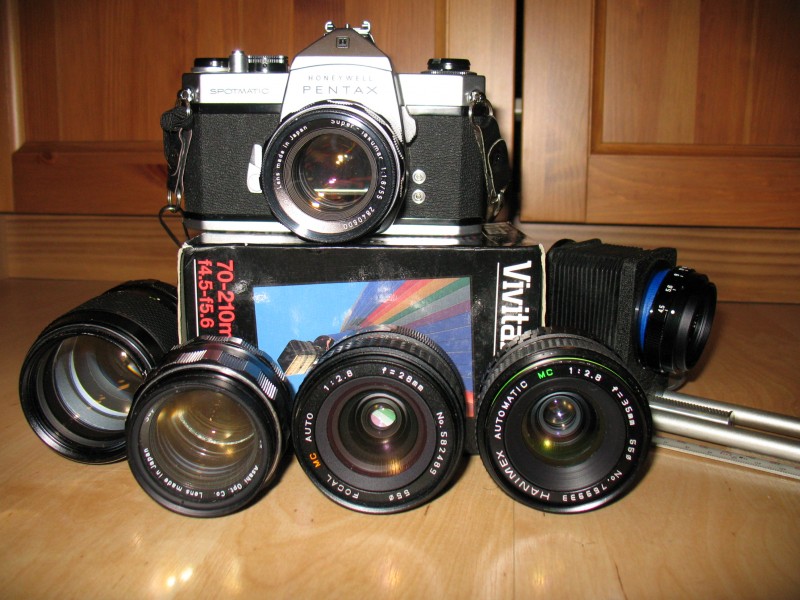 Pentax Spotmatic and lenses