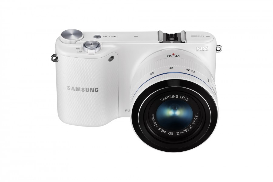 Samsung NX2000 (White) top angle