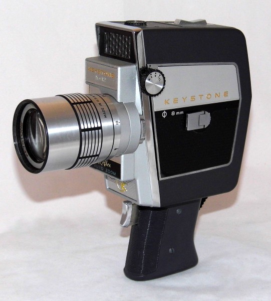 Vintage Keystone 8mm Reflex Auto Zoom Movie Camera, Model K-12, Made In USA, Circa 1963 (23927276681)