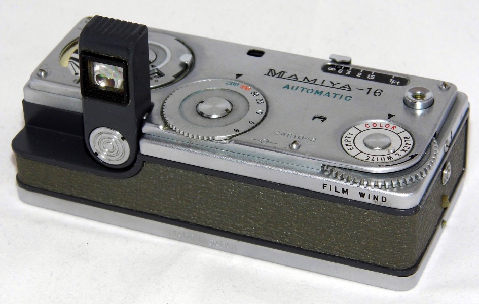 Vintage Mamiya 16 Automatic Spy-Type Film Camera, Made In Japan, A Subminiature Viewfinder Camera, Uses 16mm Film, Introduced In 1959 (16531185670)
