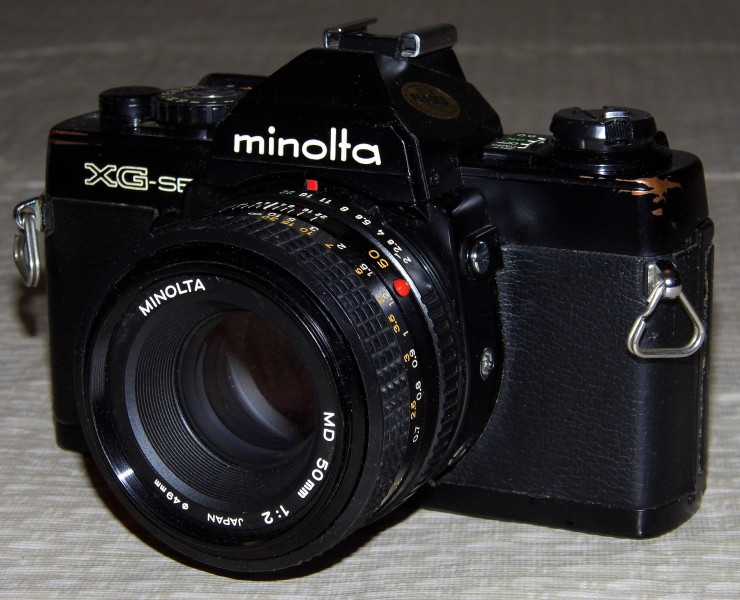 Vintage Minolta XG-SE 35mm SLR Camera, Only Available For A Short Period Of Time, Essentailly An XG-7, Made In Japan, Circa 1978 (13381481834)