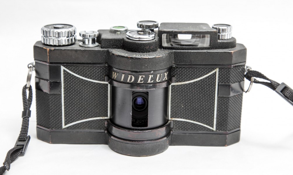 Widelux F7 panoramic camera-front
