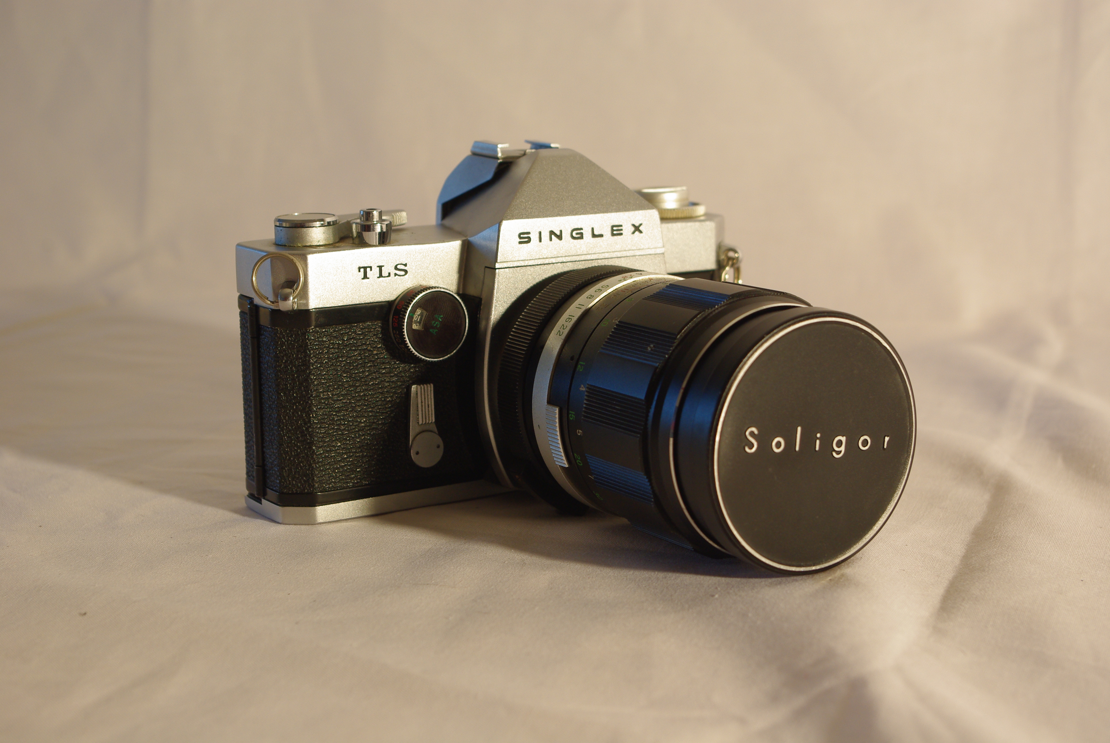 Ricoh Singlex TLS with 135mm lens