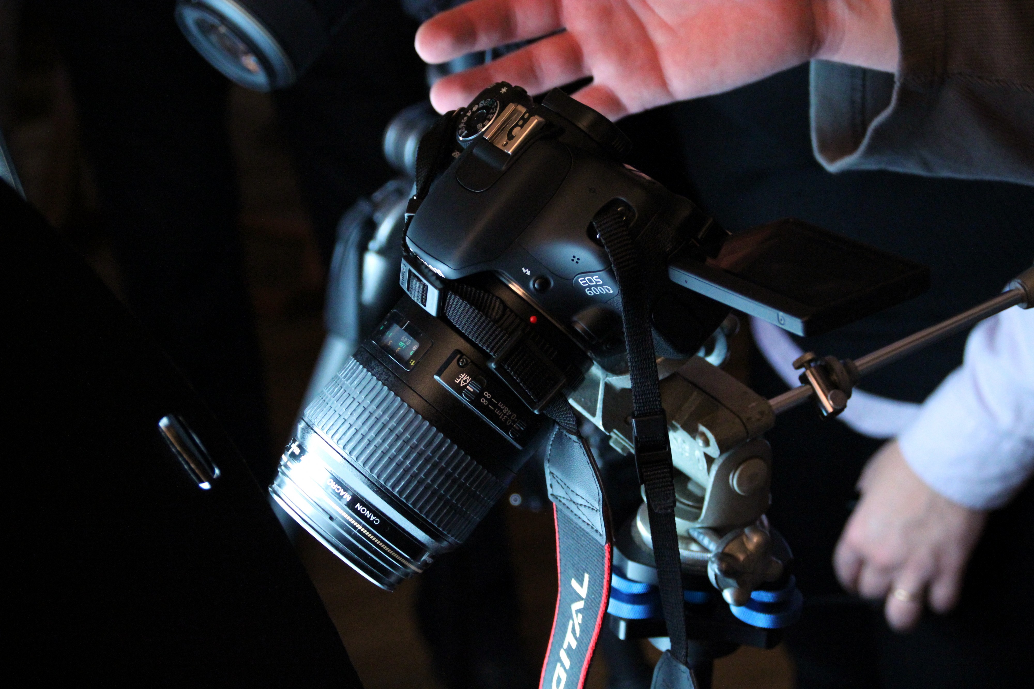 Canon EOS 600D on tripod