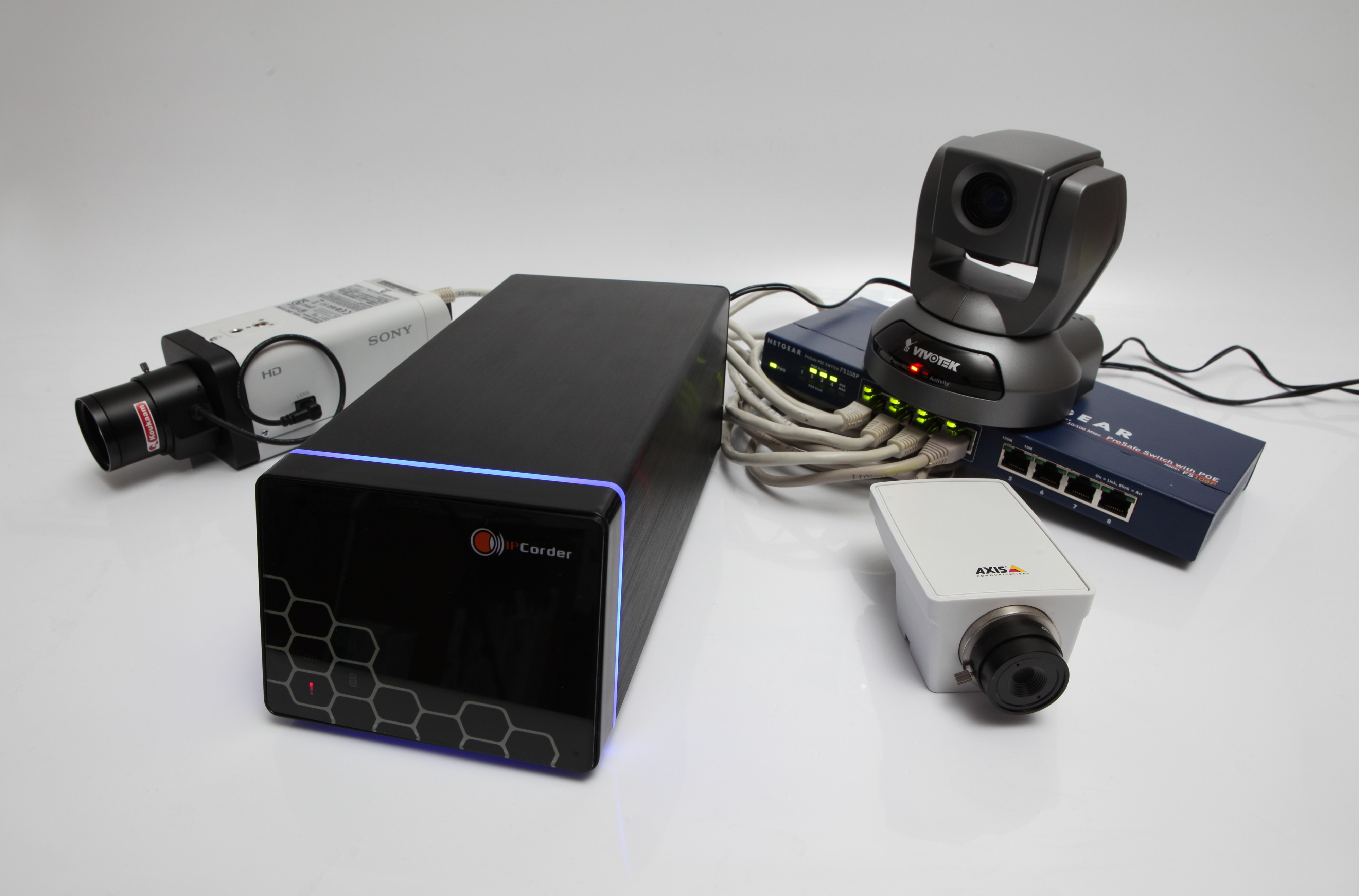IPCorder NVR with cameras