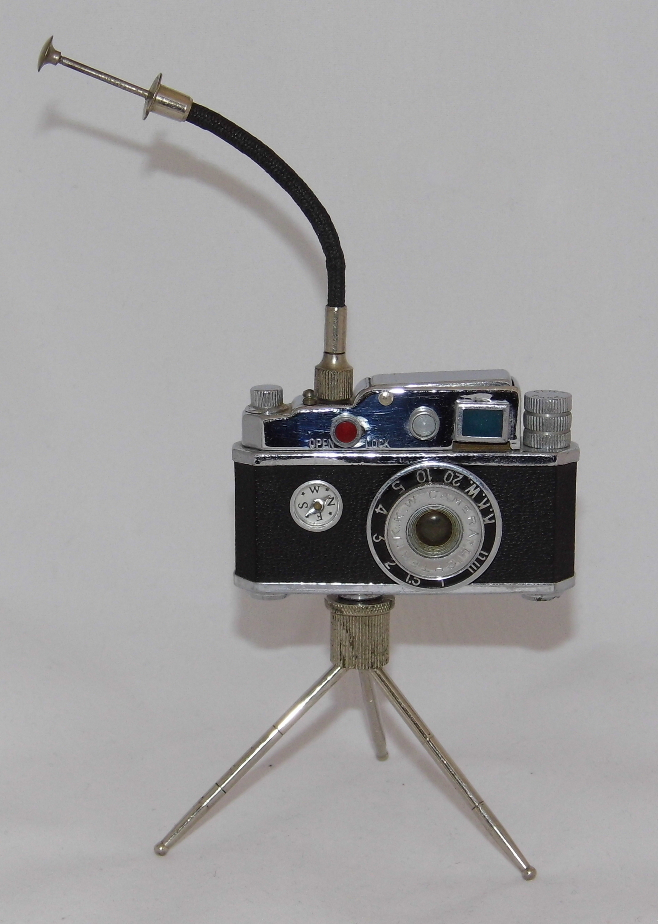 Vintage Camera-Style Cigarette Lighter, Made in Occupied Japan (16835139257)