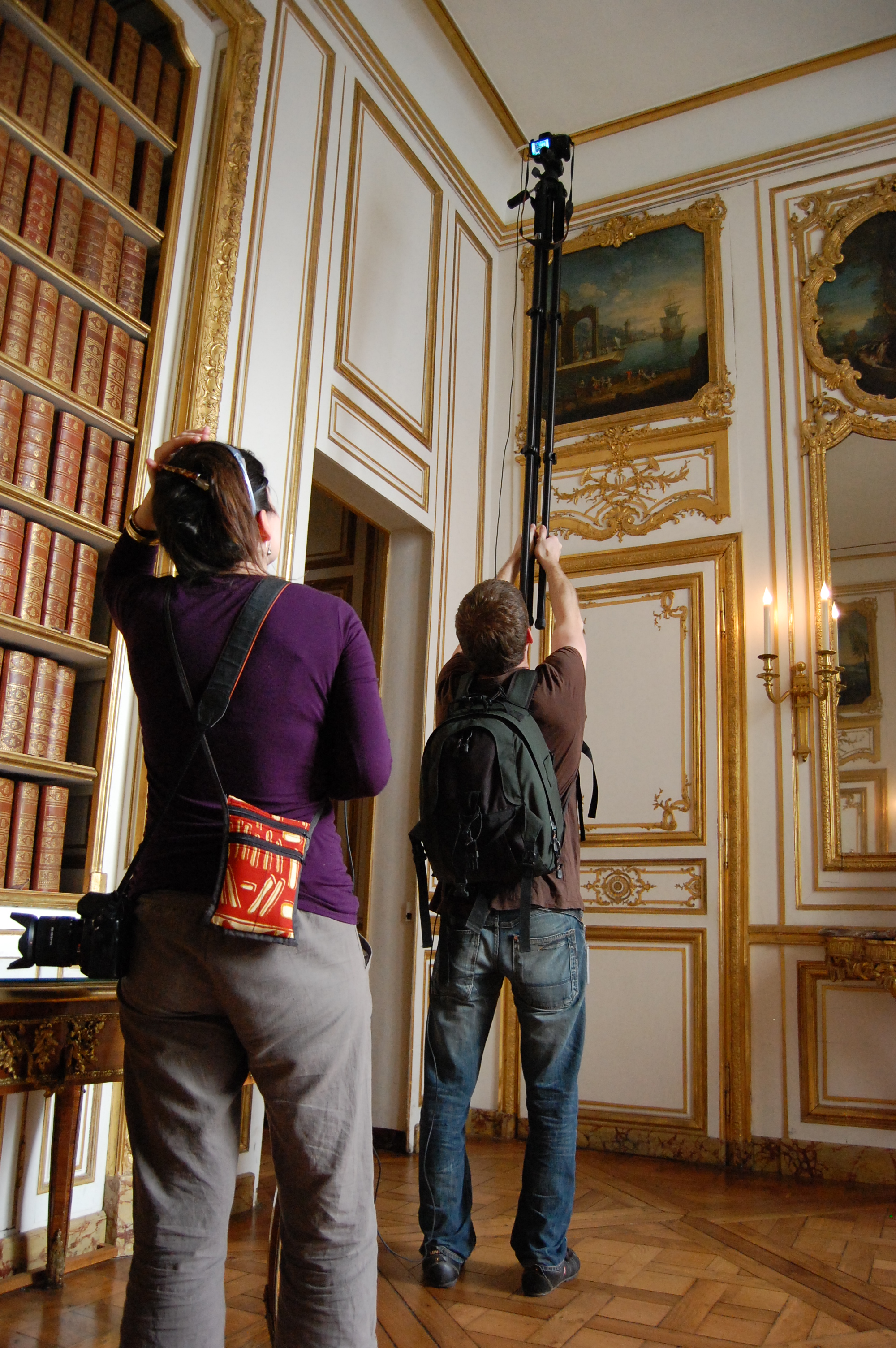 Wikimedia takes the Château de Versailles - Cabinet des dépêches - Behind the scenes 2 - March 25, 2011