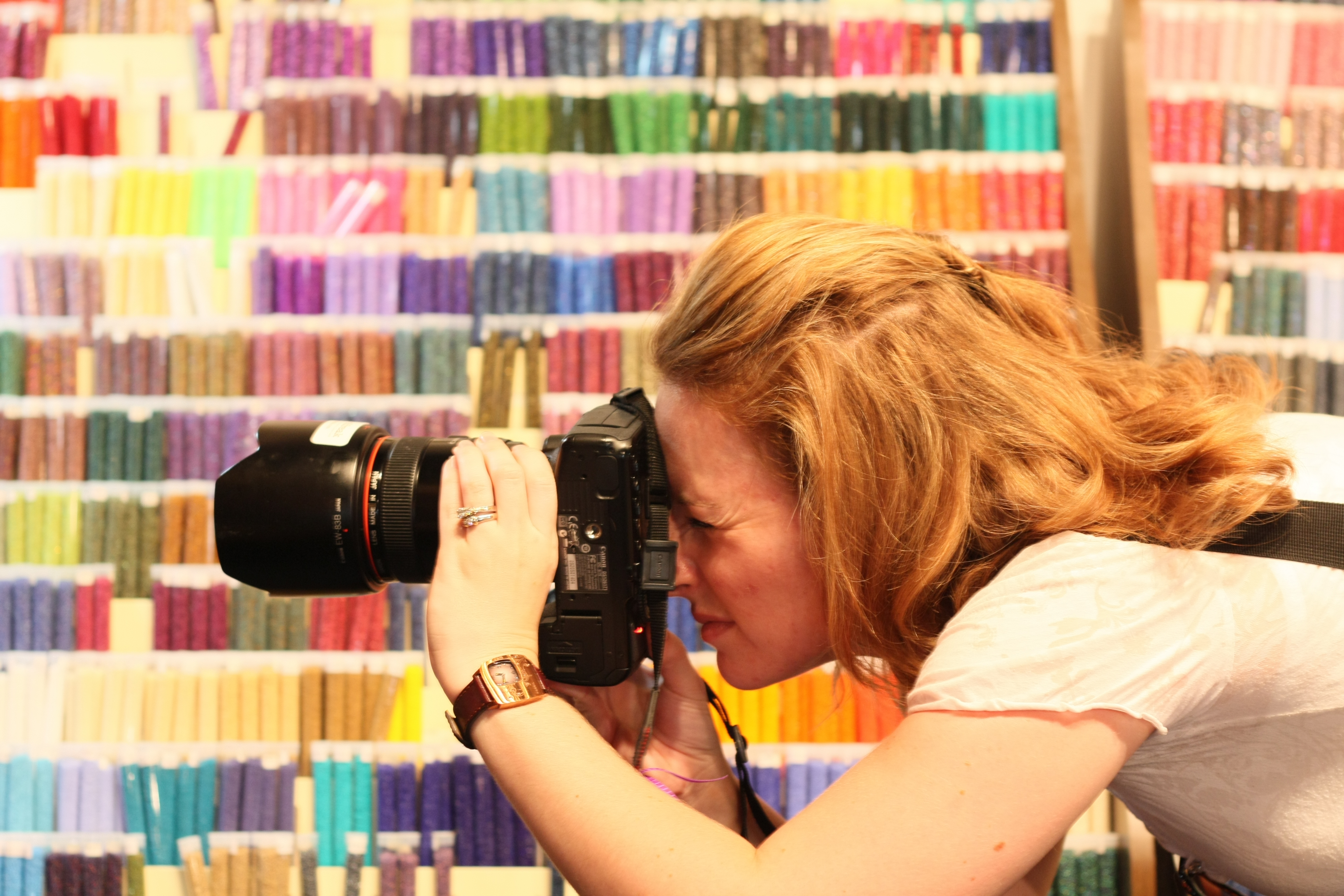 Woman taking photo