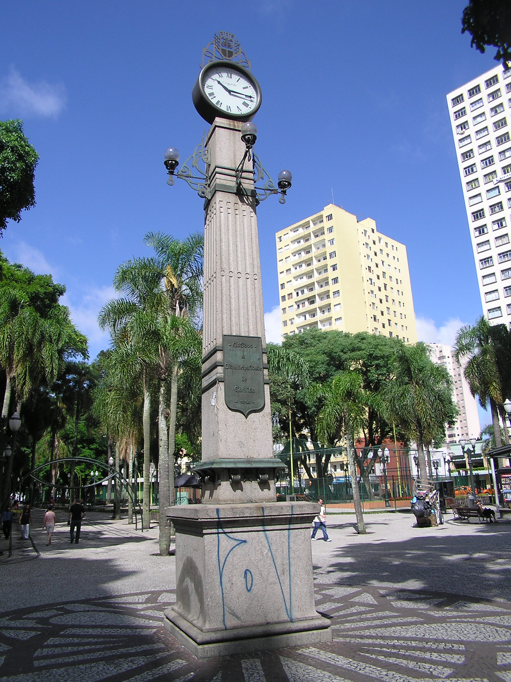 Clock Praca Osorio Curitiba Brasil