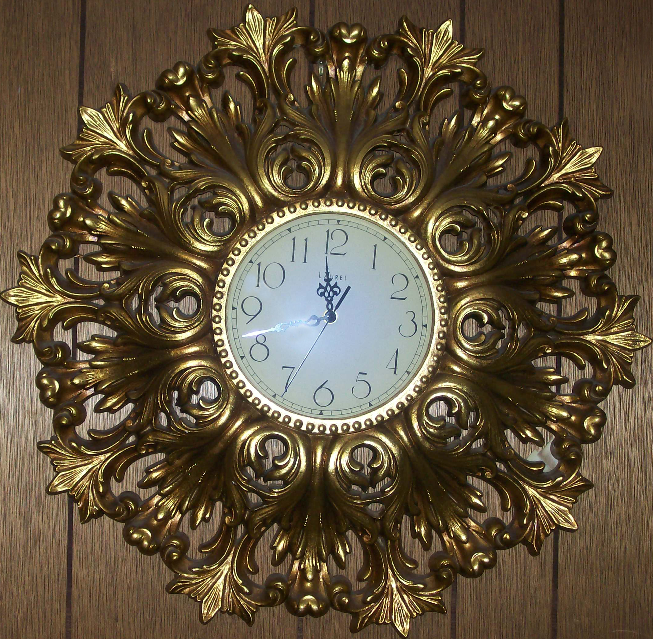 LaurenClockLandscapeBrownWall