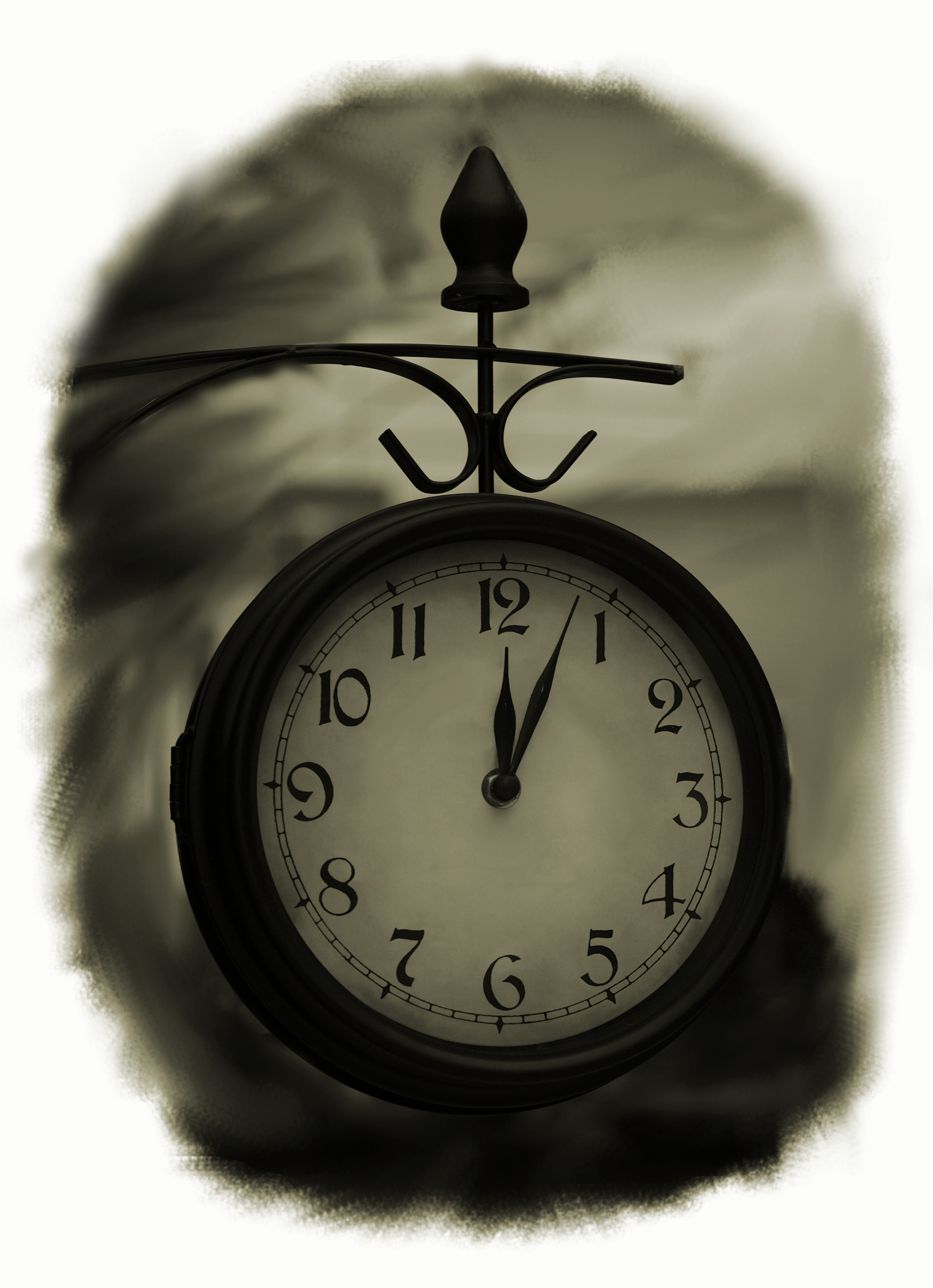 Railway station clock