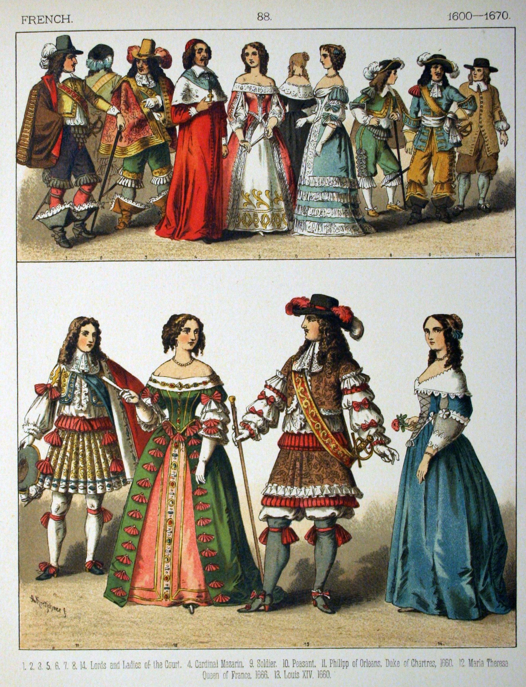 1600-1670 French. - 088 - Costumes of All Nations (1882)