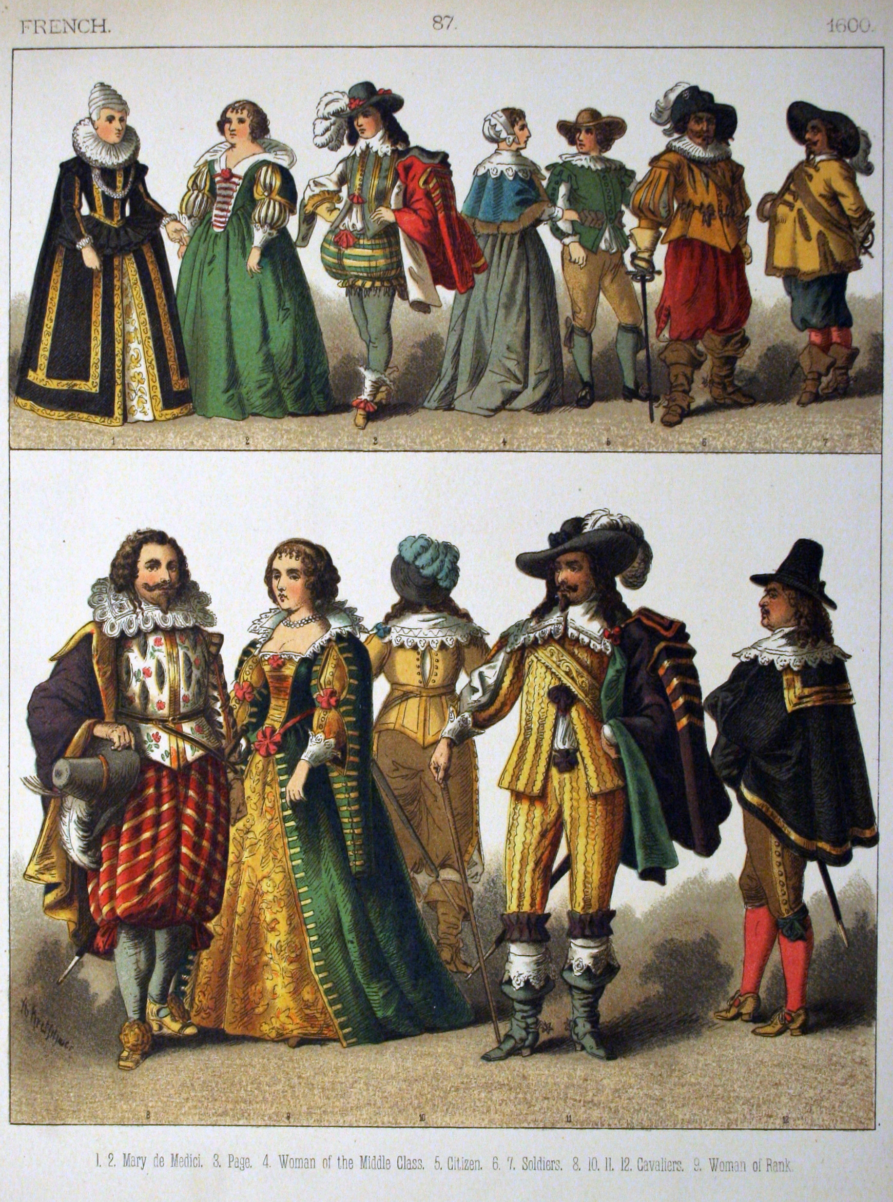 1600, French. - 087 - Costumes of All Nations (1882)