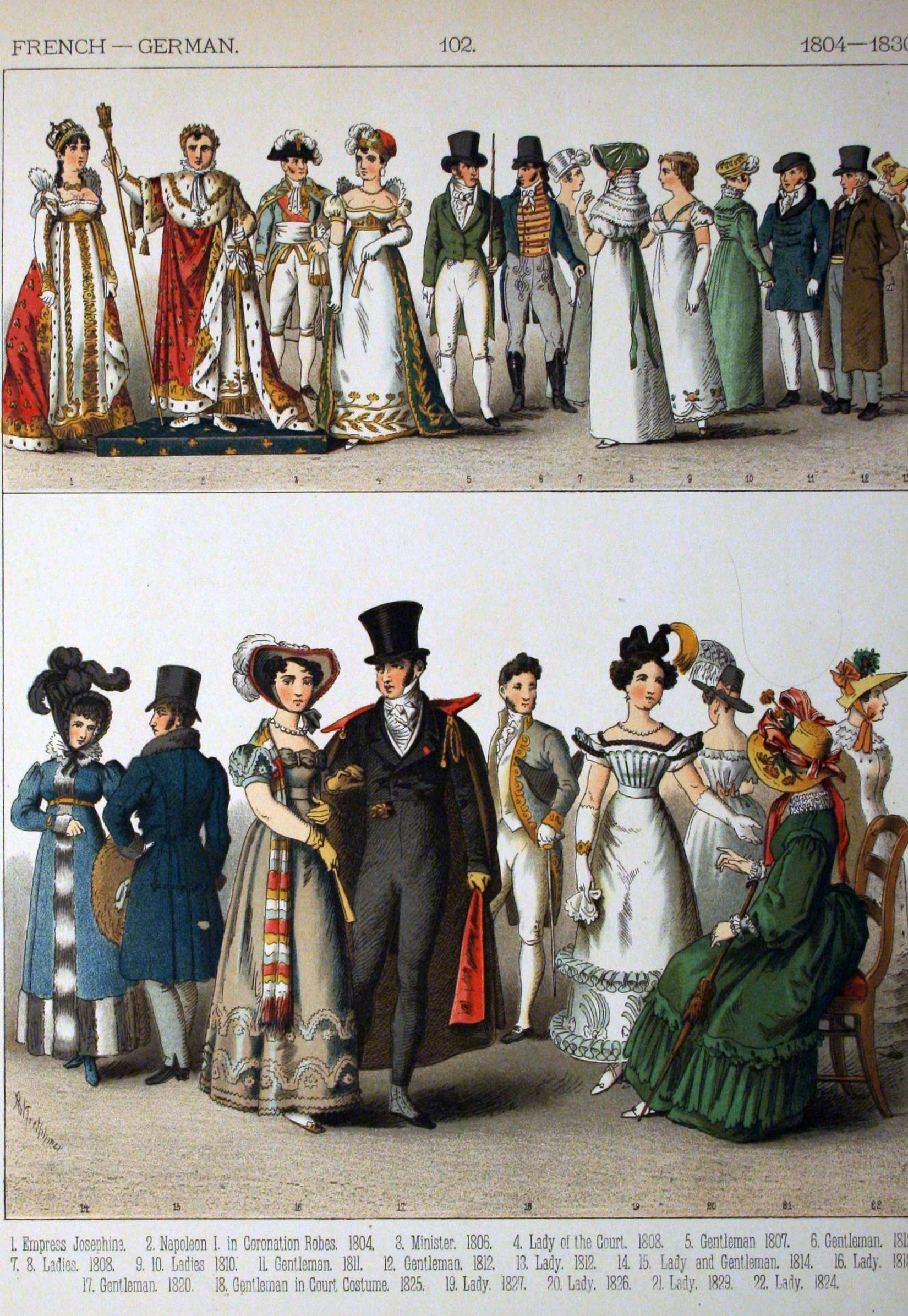 1804-1830, French - German. - 102 - Costumes of All Nations (1882)