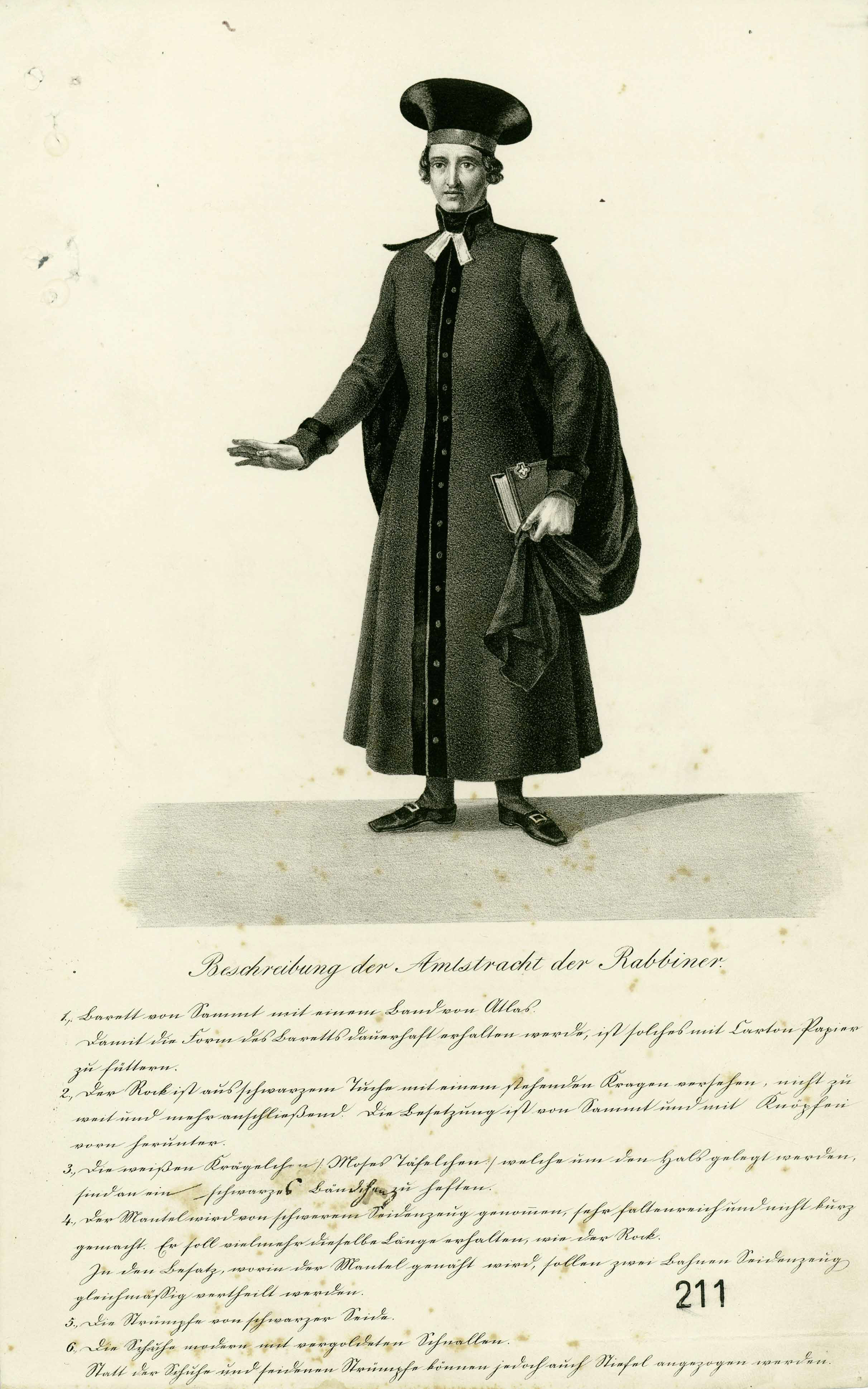 Amtstracht der badischen Rabbiner 1843