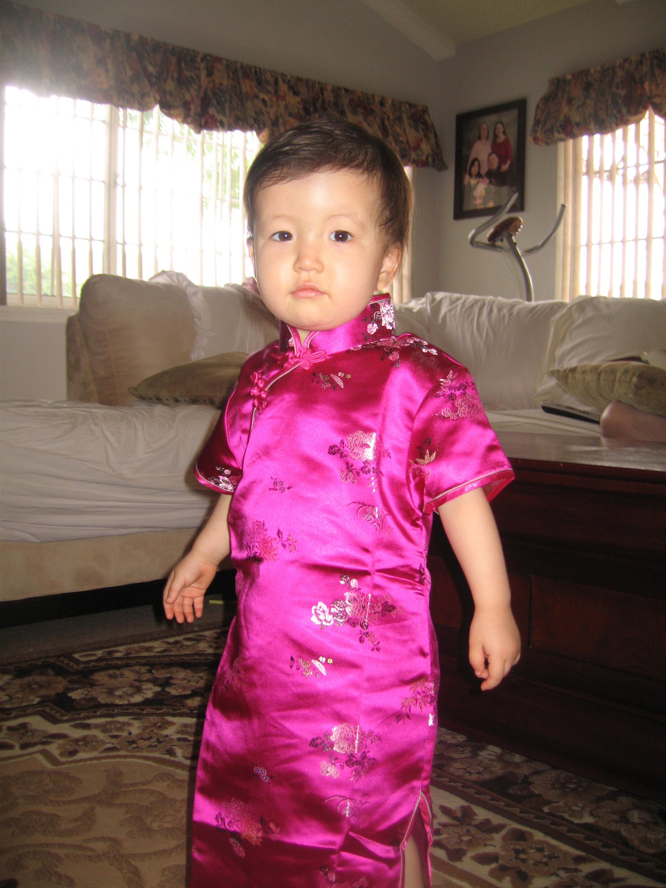 Mongolian American child
