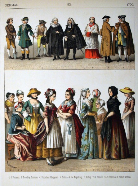 1700, German. - 093 - Costumes of All Nations (1882)