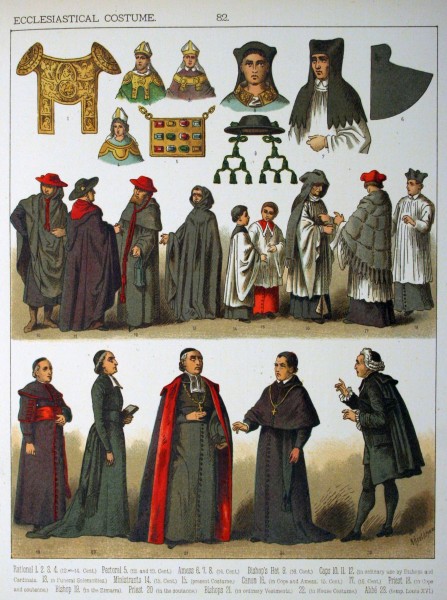 Ecclesiastical Costume. - 082 - Costumes of All Nations (1882)