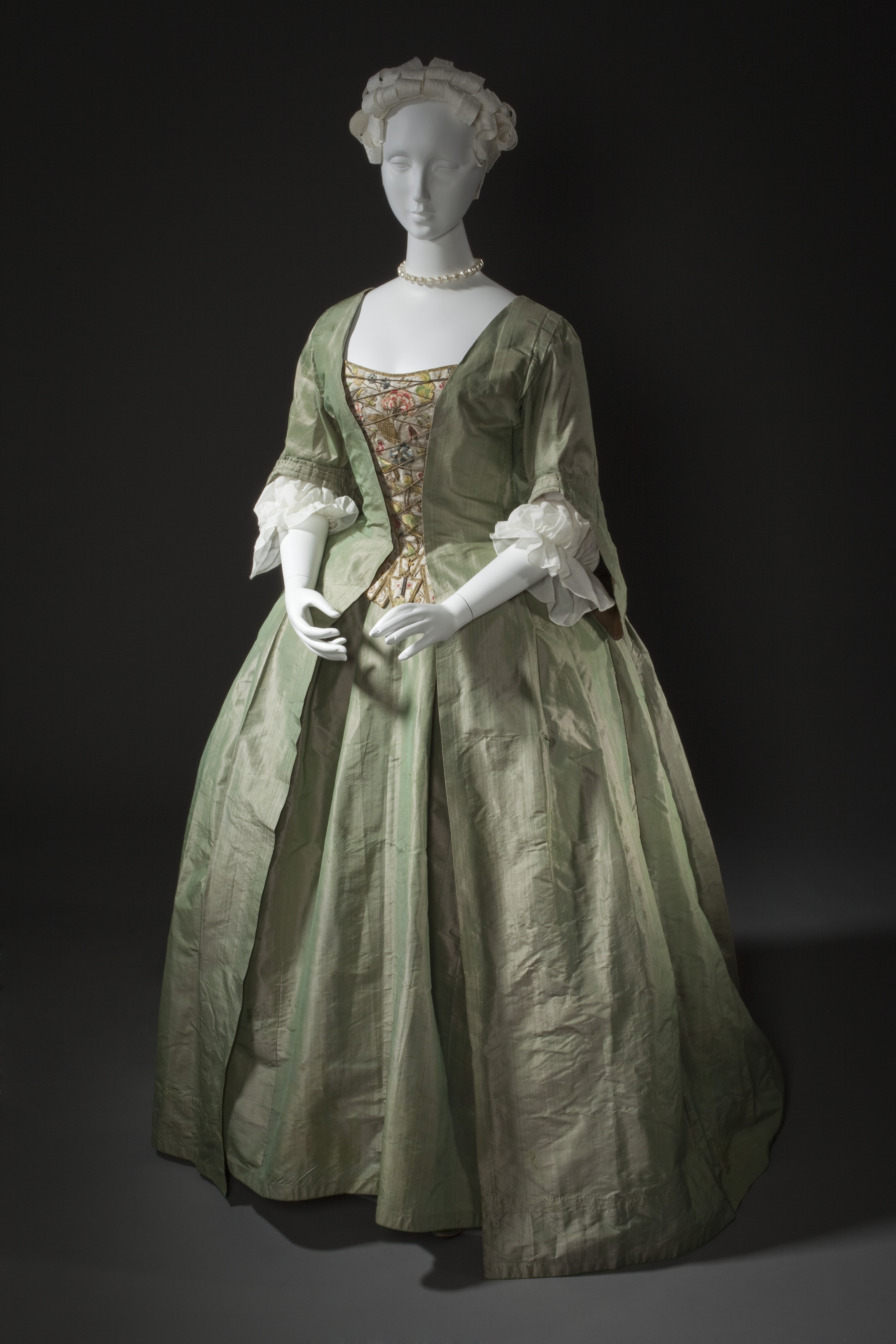 Robe a la Française and embroidered stomacher