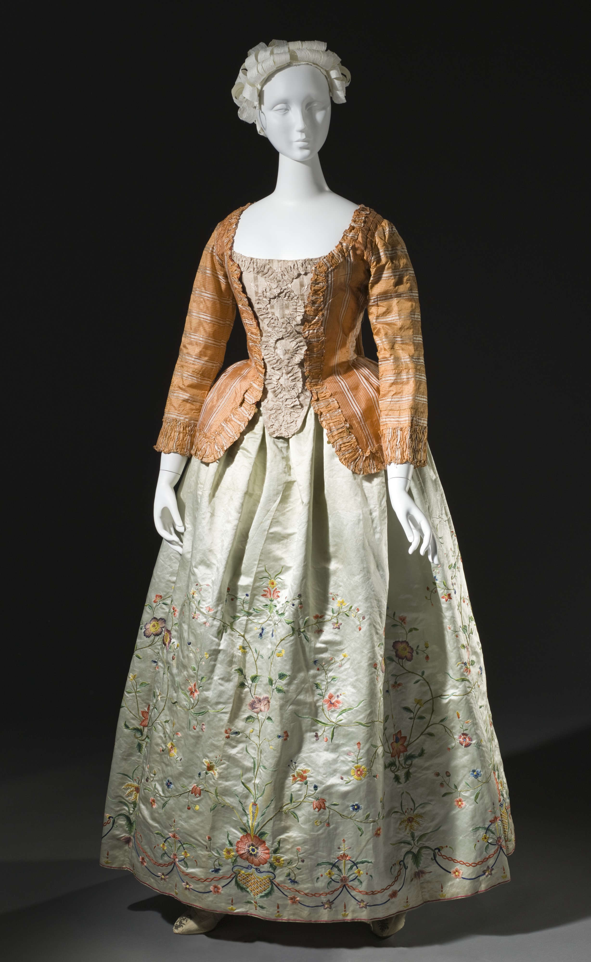 Woman's caraco and petticoat