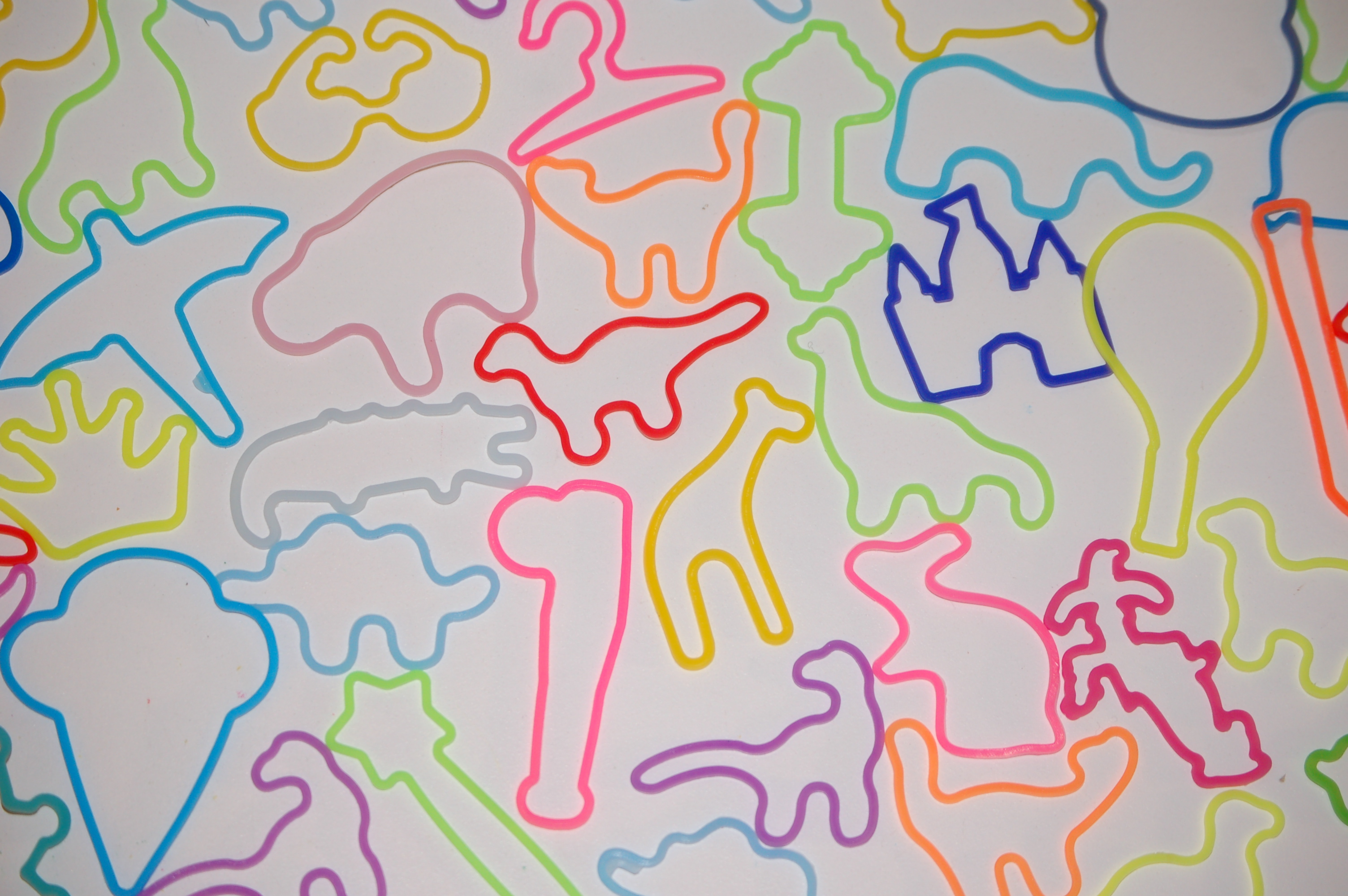 Variety of Silly Bandz 2010