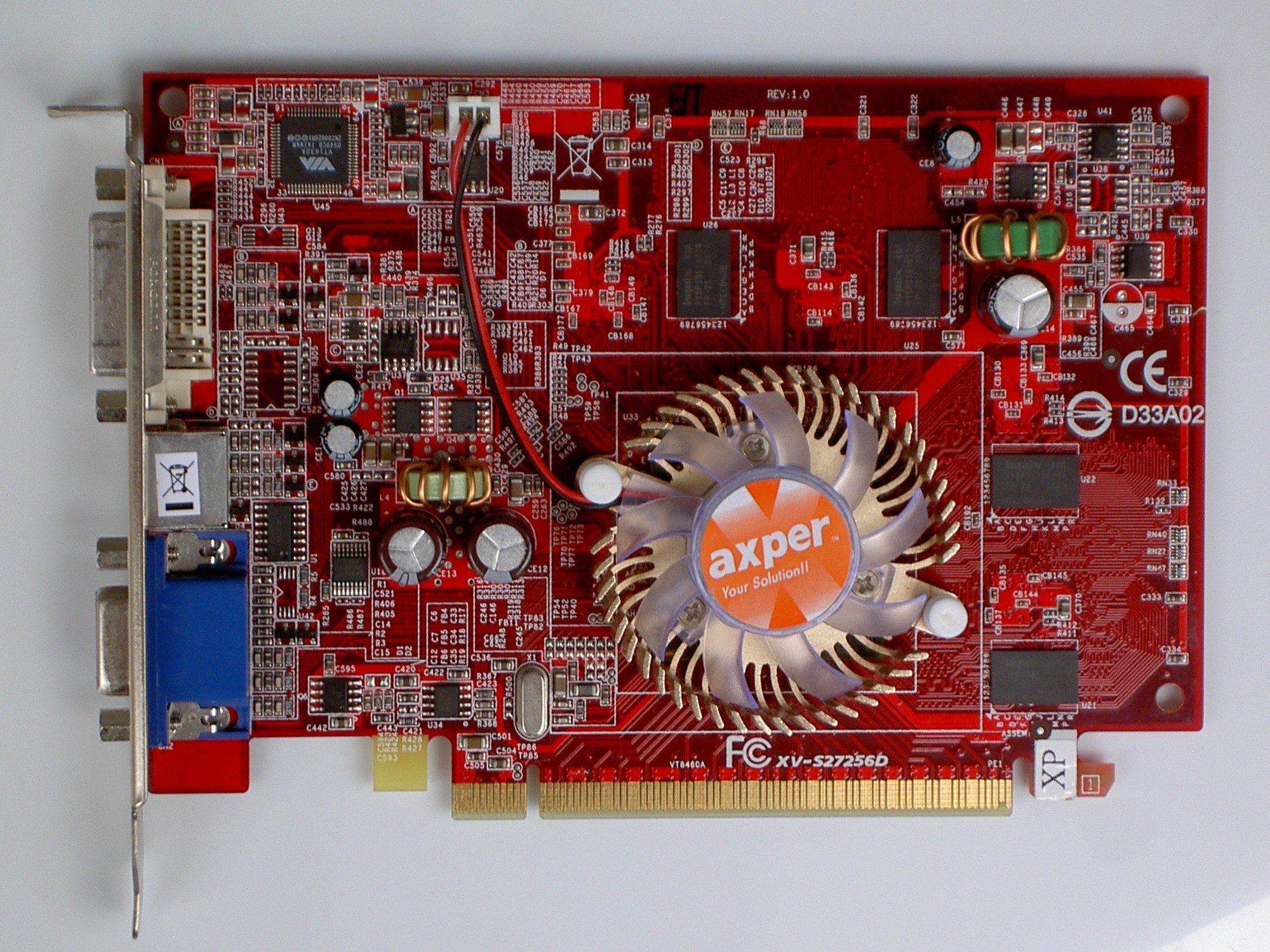 Axper xv-s27256d-xp 256mb pcie