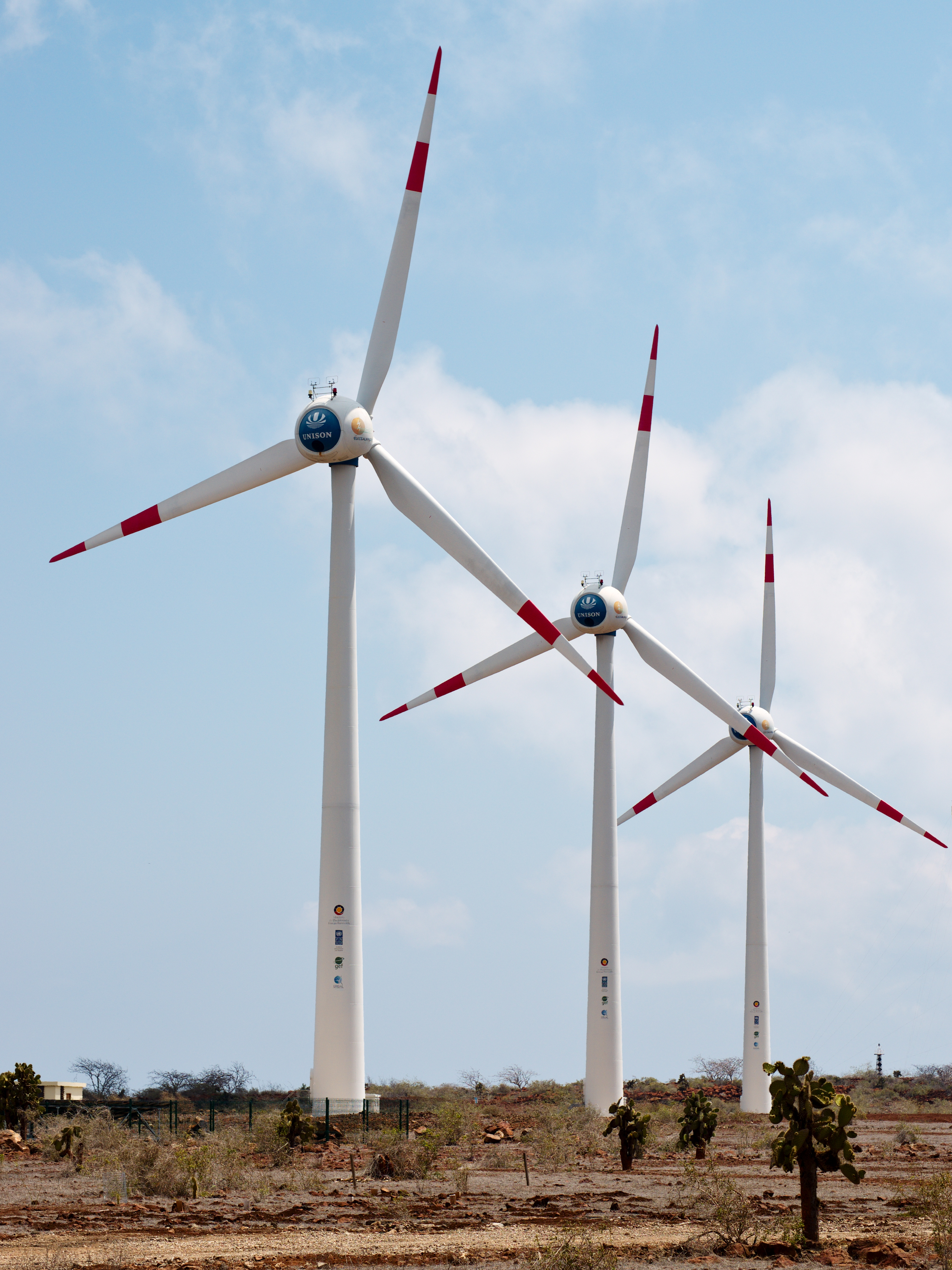 Baltra Island - Wind Turbines