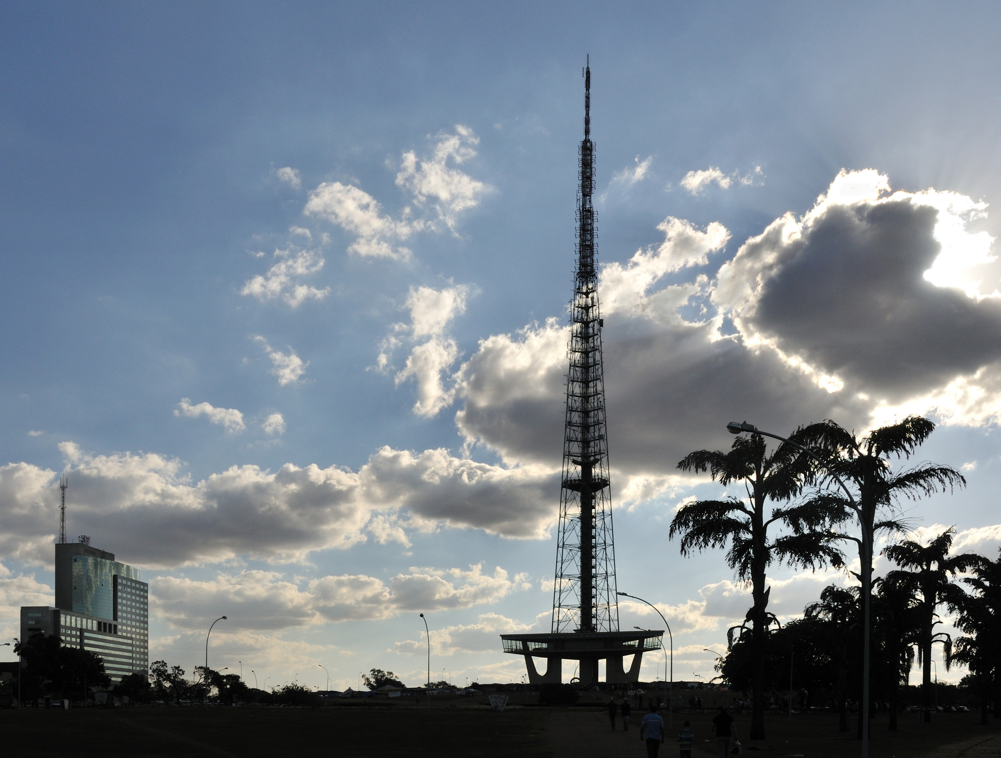 Brasilia Television Tower from East contre-jour