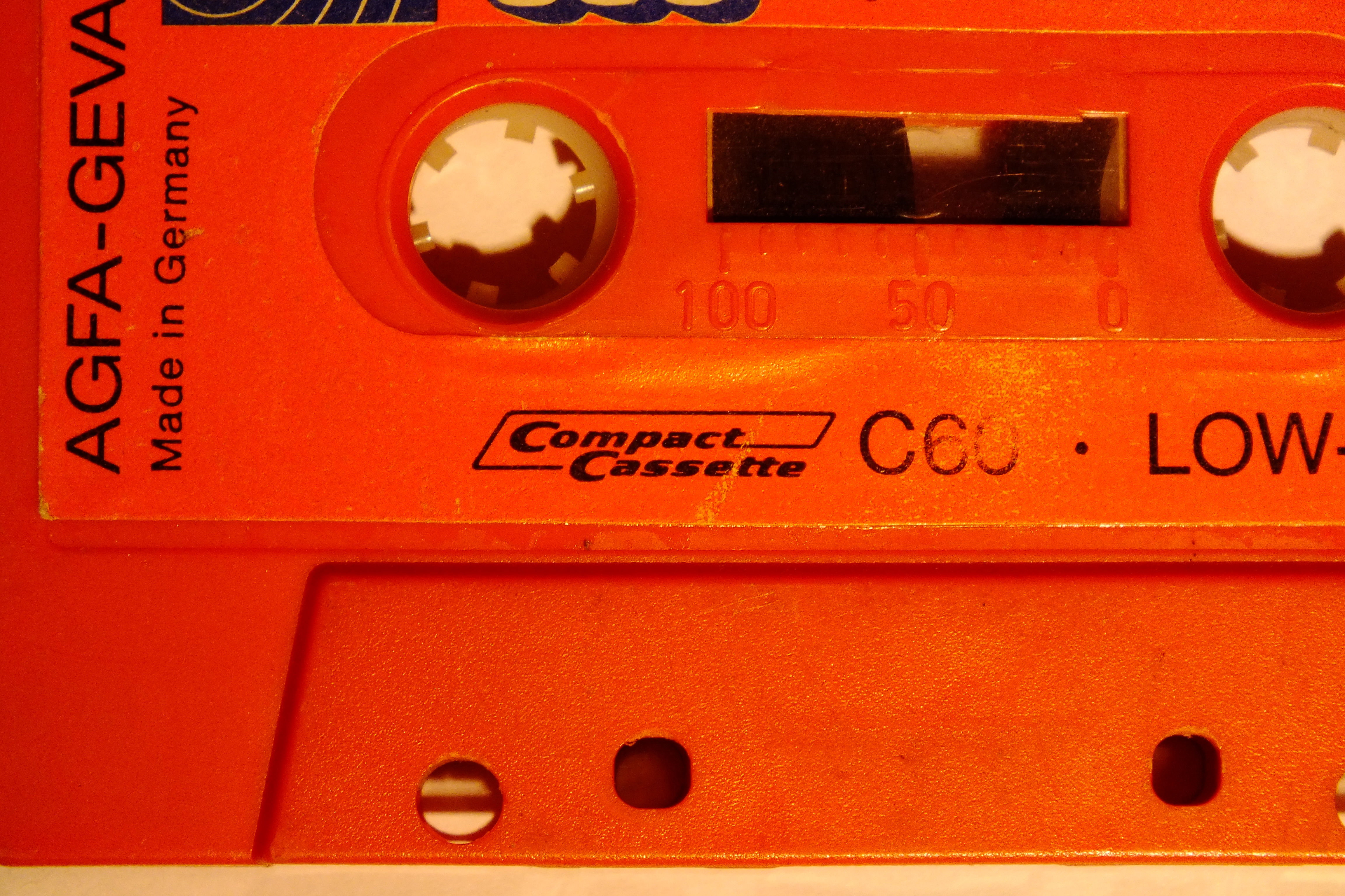 Compact Cassette Logo orange