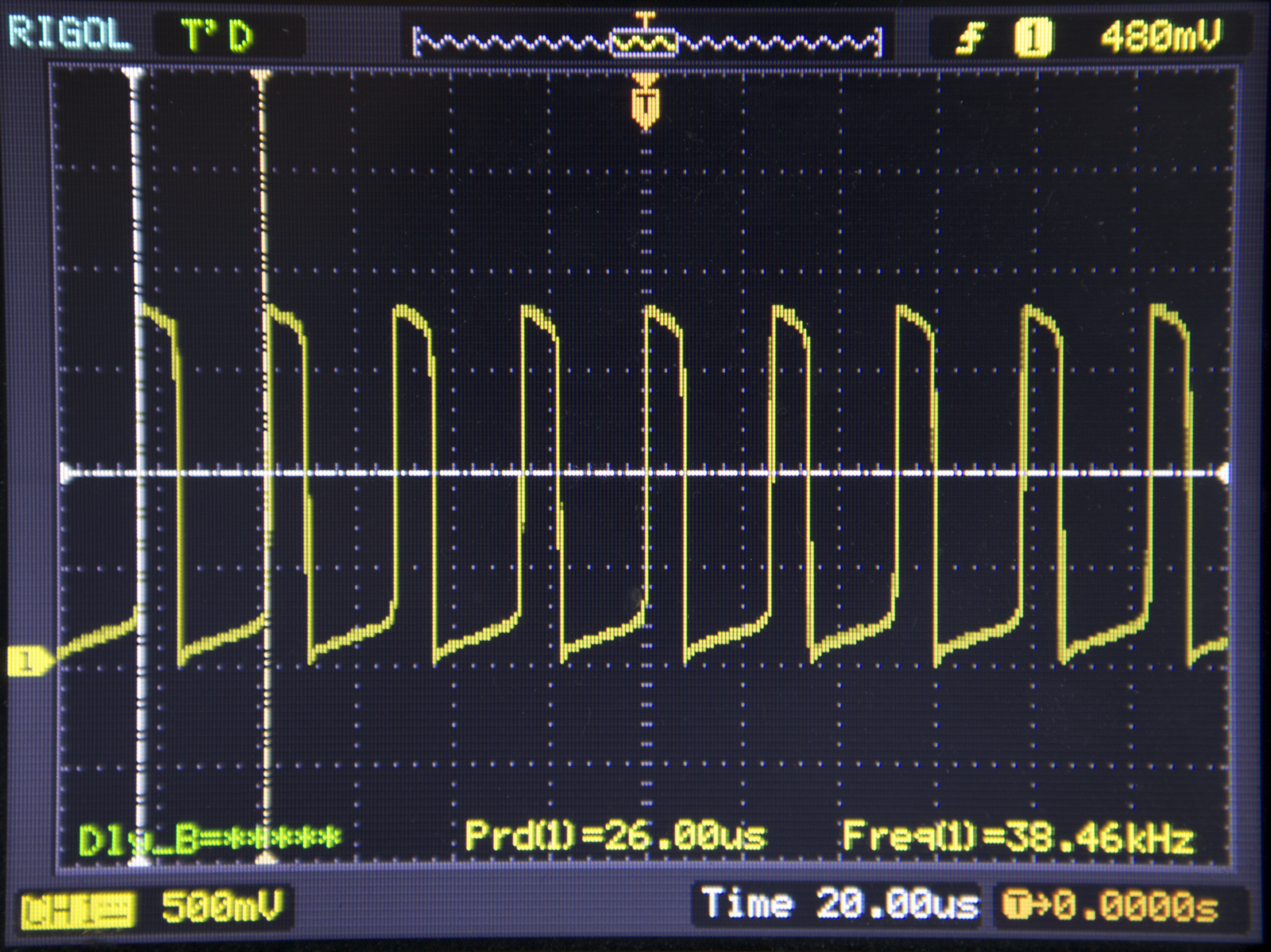 Joule thief waveform