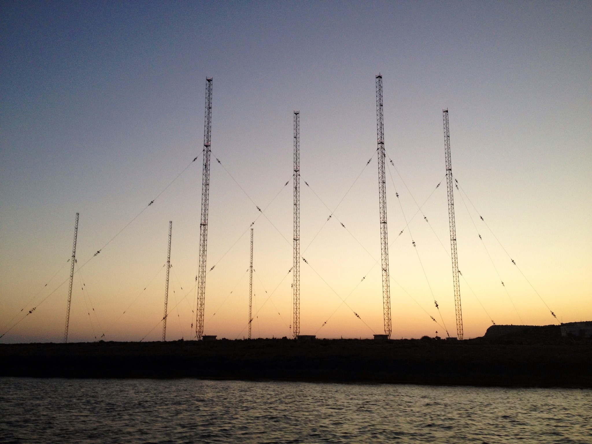 Military radio installation on Cyprus at dusk (8010211455)