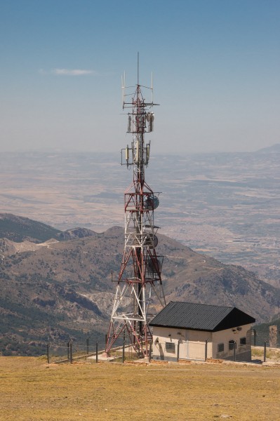 Antenna telephone Pradollano Sierra Nevada Andalusia Spain