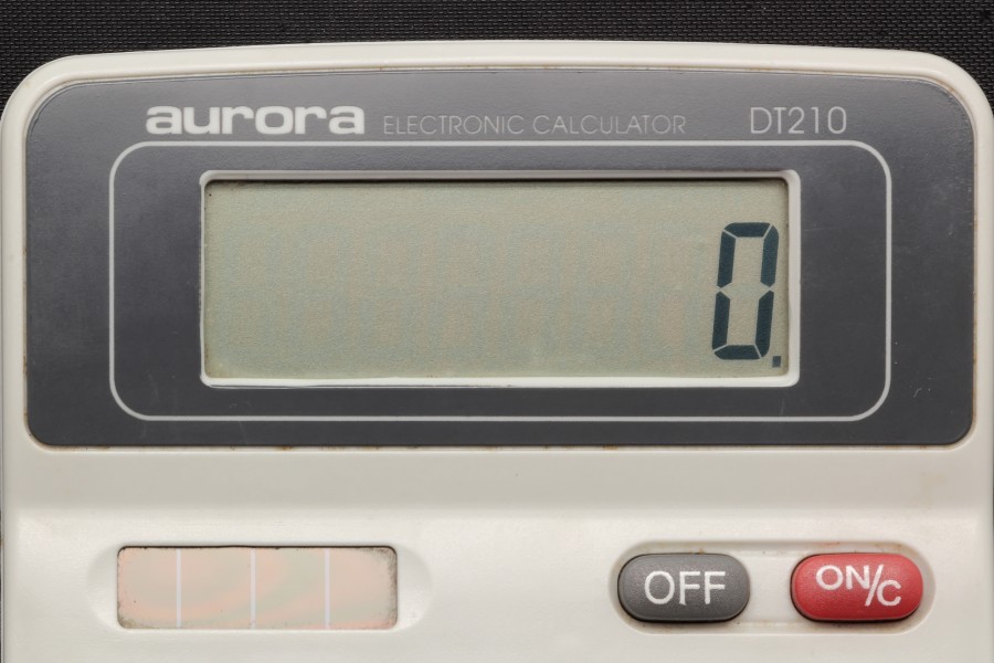 Aurora electronic calculator DT210 07