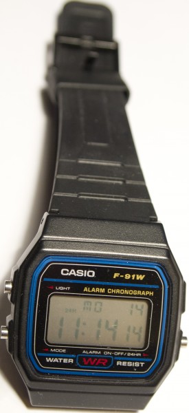 Casio F-91W watch