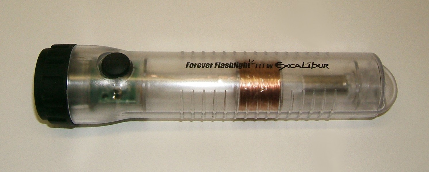 Linear induction flashlight