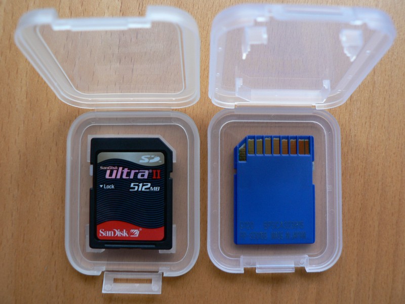 SanDisk ultra II 512 MB - Panasonic SD 16 MB