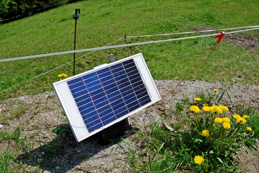 Solarantrieb Elektrischer Weidezaun