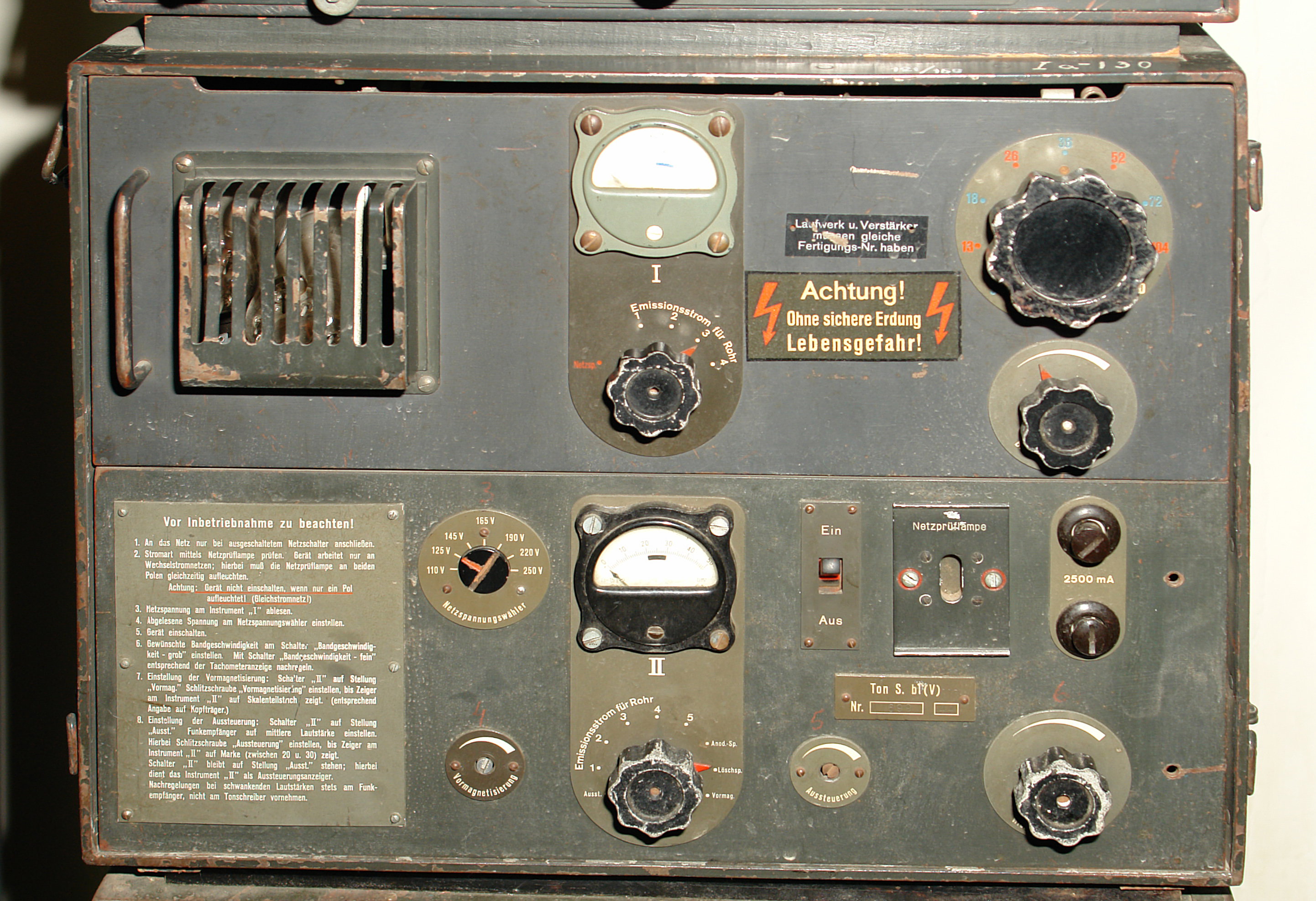 Ton S.b, amplifier unit